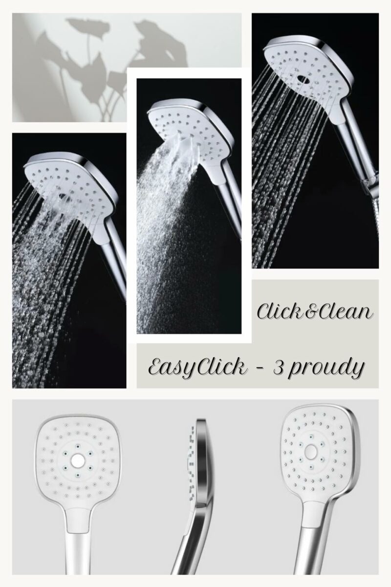 Samočistící ruční sprcha Click&Clean